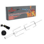 Flamix Izgara Çevirme Makinesi (Kutulu Set) – Mangal & Barbekü Uyumlu